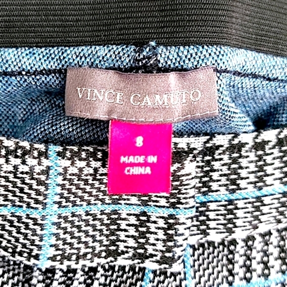 Vince Camuto Glen Plaid Ankle Pants - Size 8 - Picture 6 of 6